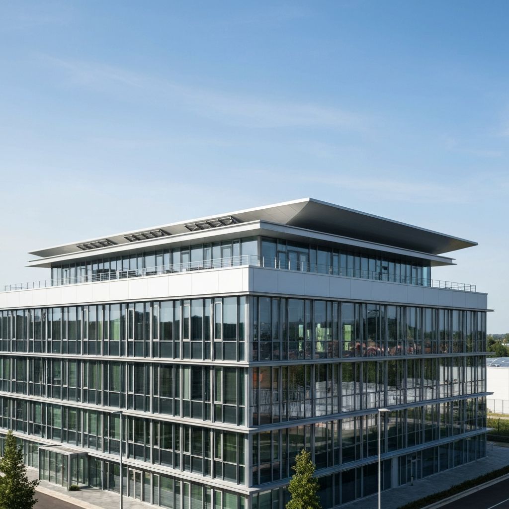 Commercial flat roof installation